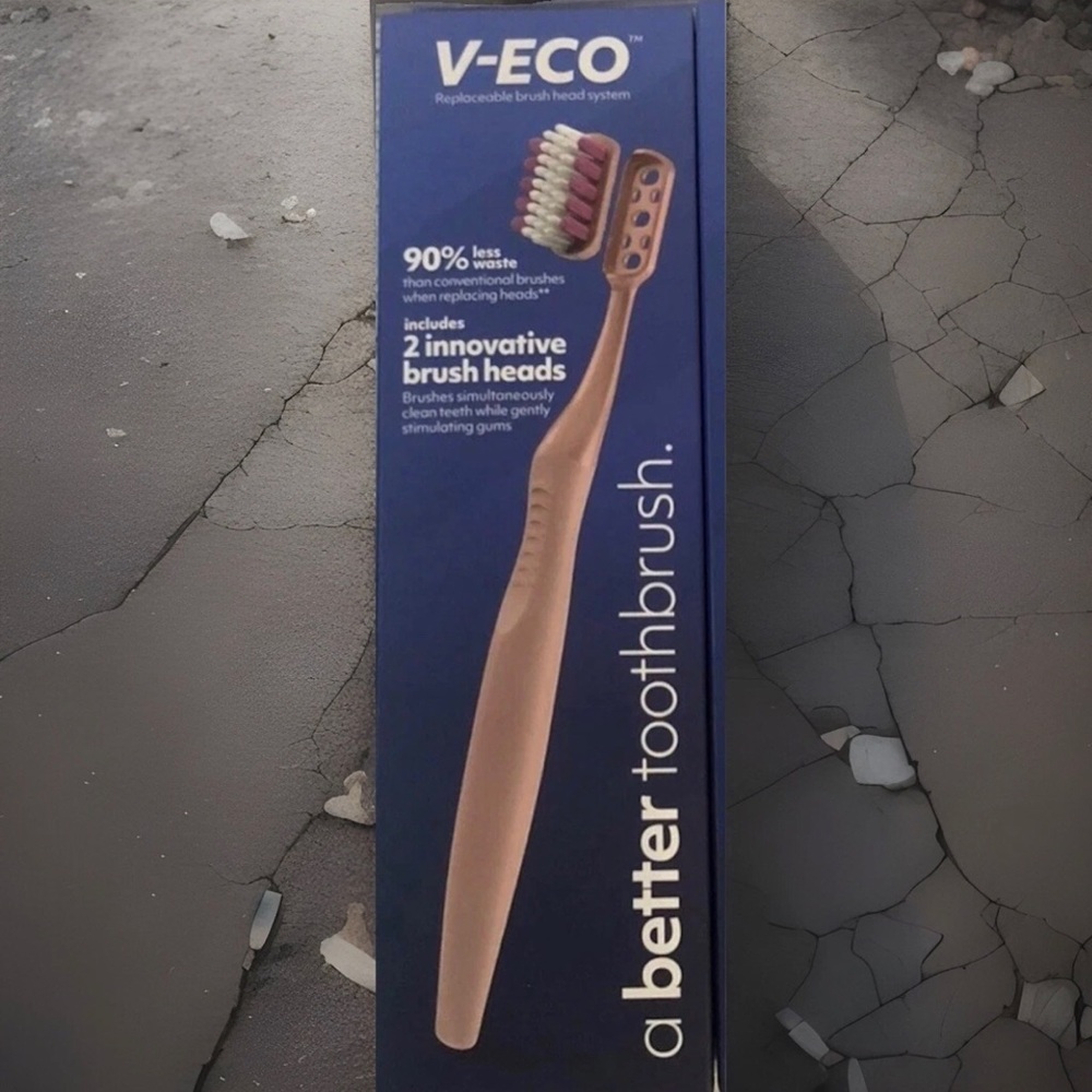 V-ECO A Better Toothbrush with 2 Innovative Brush Heads